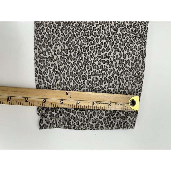 Liz Claiborne Liz Wear Womens Jeans Size 14 Petite Animal Print Brown Denim - Picture 9 of 10